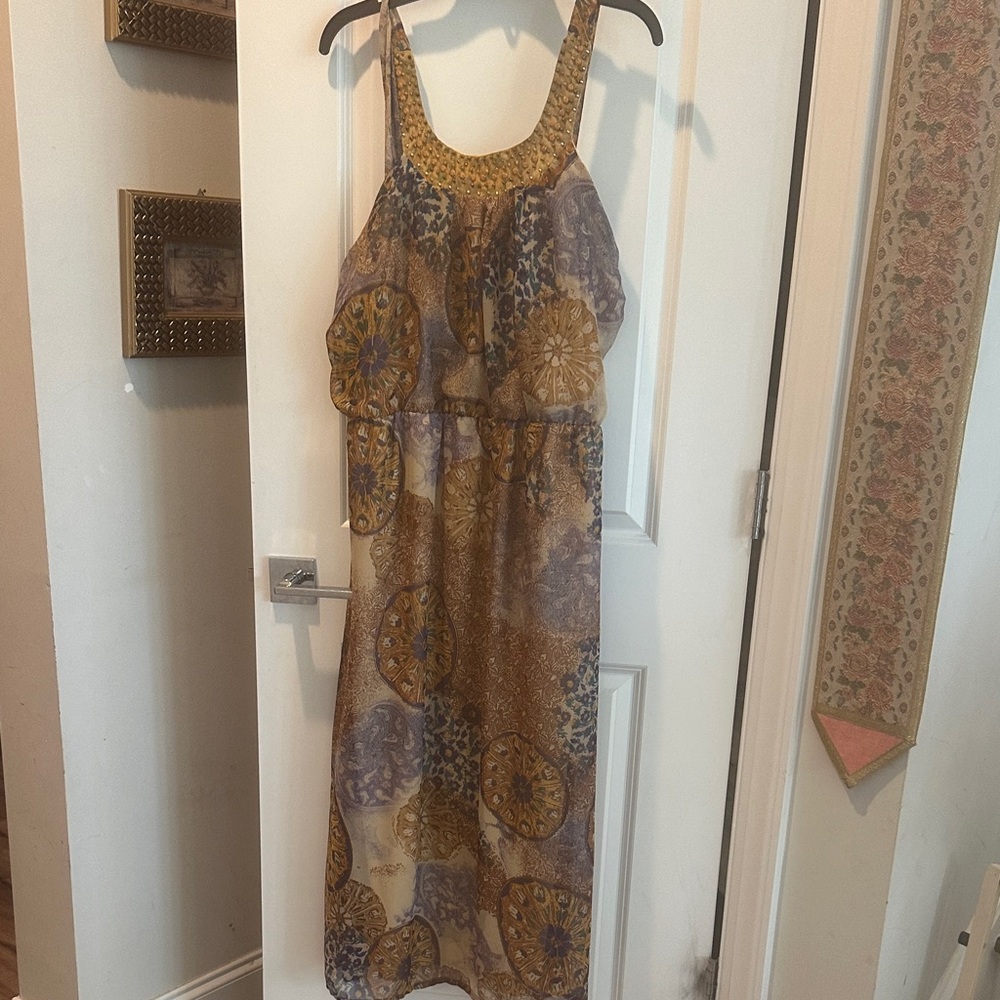 Bohemian Print Maxi Dress